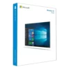 A retail box for Windows 10 Home, featuring the official Windows logo, Microsoft branding, and an image of the Windows 10 Home desktop screen on a crisp white background.