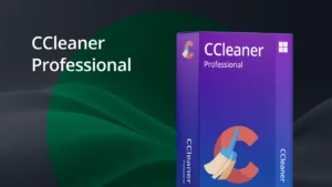 CCleaner Professional box against a stylized system/performance background