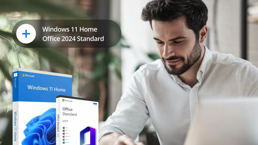 Windows 11 Home with Office 2024 Standard – instant-activation software bundle