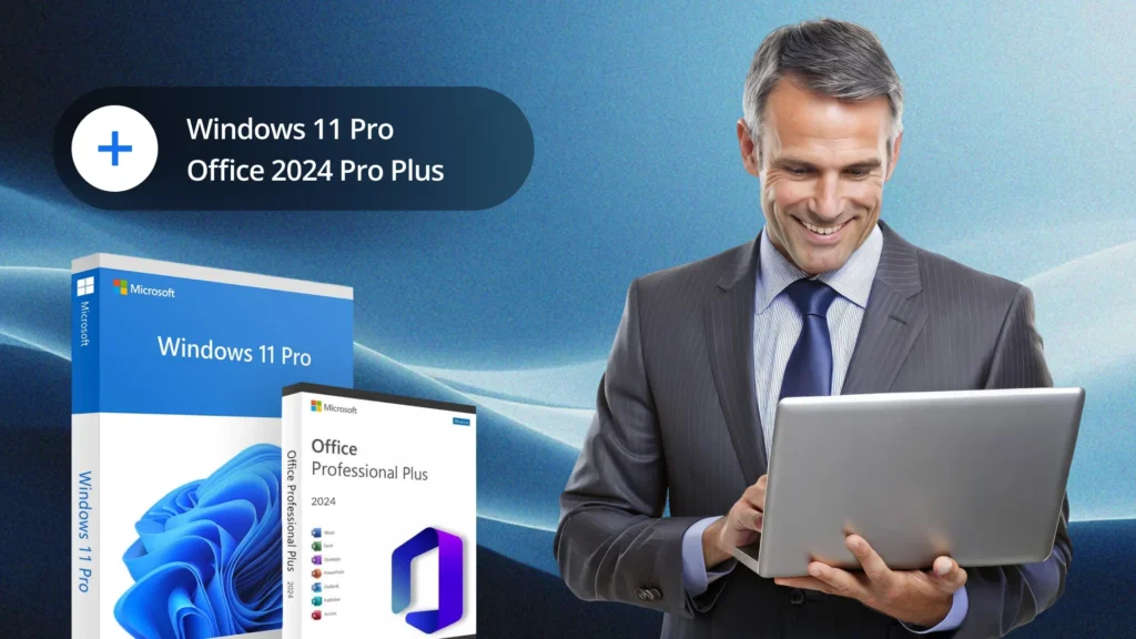 Windows 11 Pro and Office 2024 Pro Plus – digital software license for businesses and private users