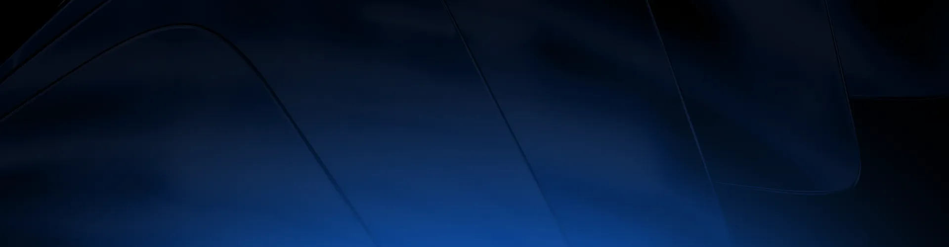 Abstract background featuring smooth, curved, semi-transparent dark blue shapes and soft lighting, creating a modern and sleek visual effect.